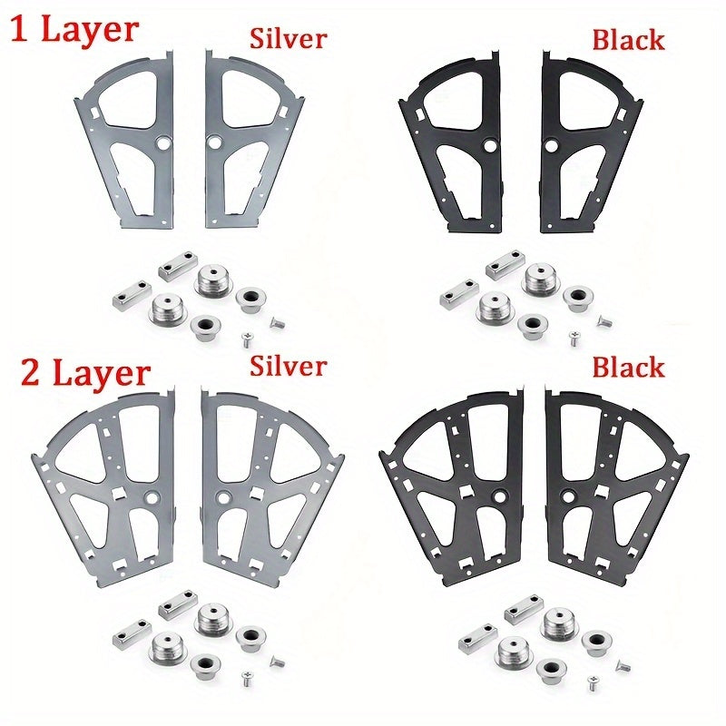 Space-Saving 3-Tier Under-Shoe Cabinet with Flip Chain - Durable Metal Organizer for Home, Bedroom, or Hallway - Polished Finish, Increased Cabinet Capacity with Practical Storage Rack, Shoe Storage Organizer