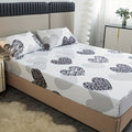 3pcs Love Heart Pattern Bedding Set - Soft, Fitted Sheet & Pillowcases for Bedroom and Guest Room - Machine Washable
