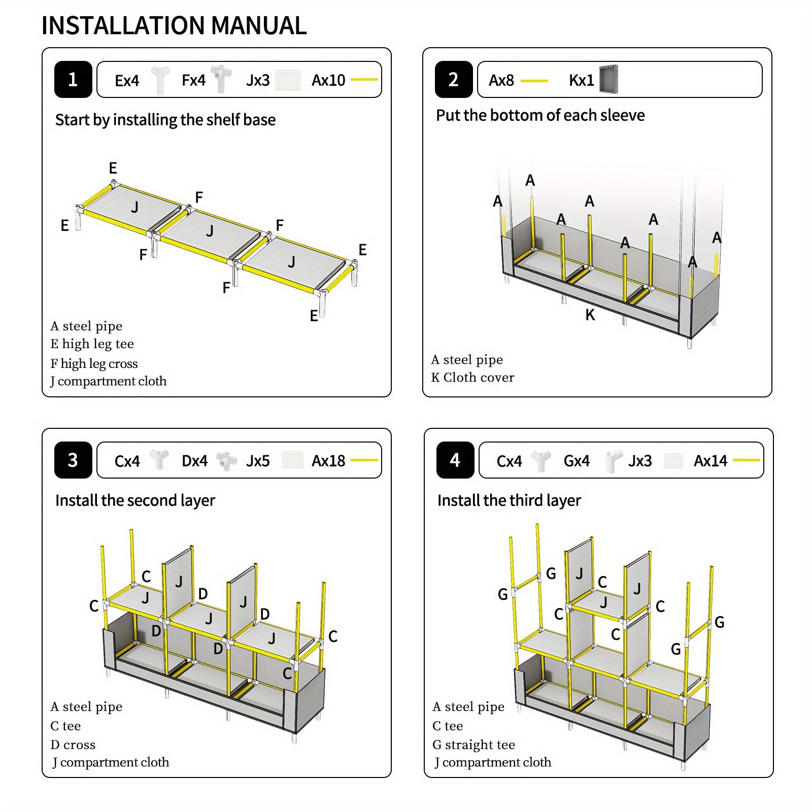 Large Capacity Clothes Storage Wardrobe - Easy Assembly, Dustproof With Rolling Curtain, Portable Design For Home & Dorms, Portable Closets