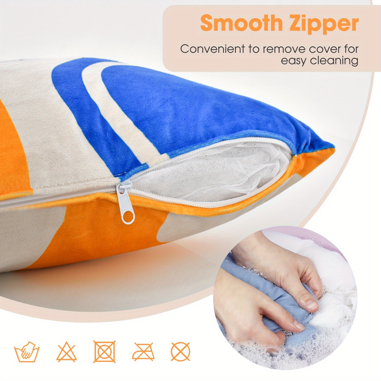 Maxmass Ensemble de 4 Coussins Carrés en Velours Amovibles et Lavables, Rouge 18\