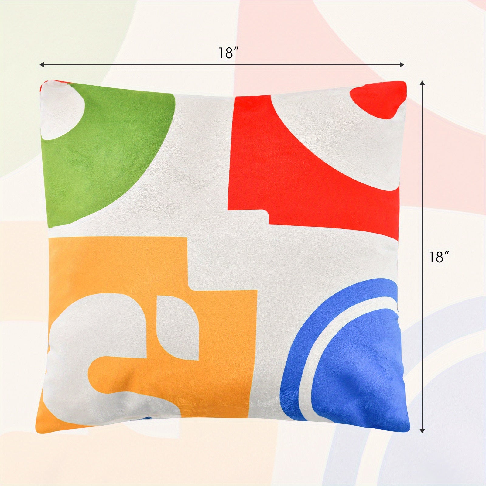 Maxmass Ensemble de 4 Coussins Carrés en Velours Amovibles et Lavables, Rouge 18\