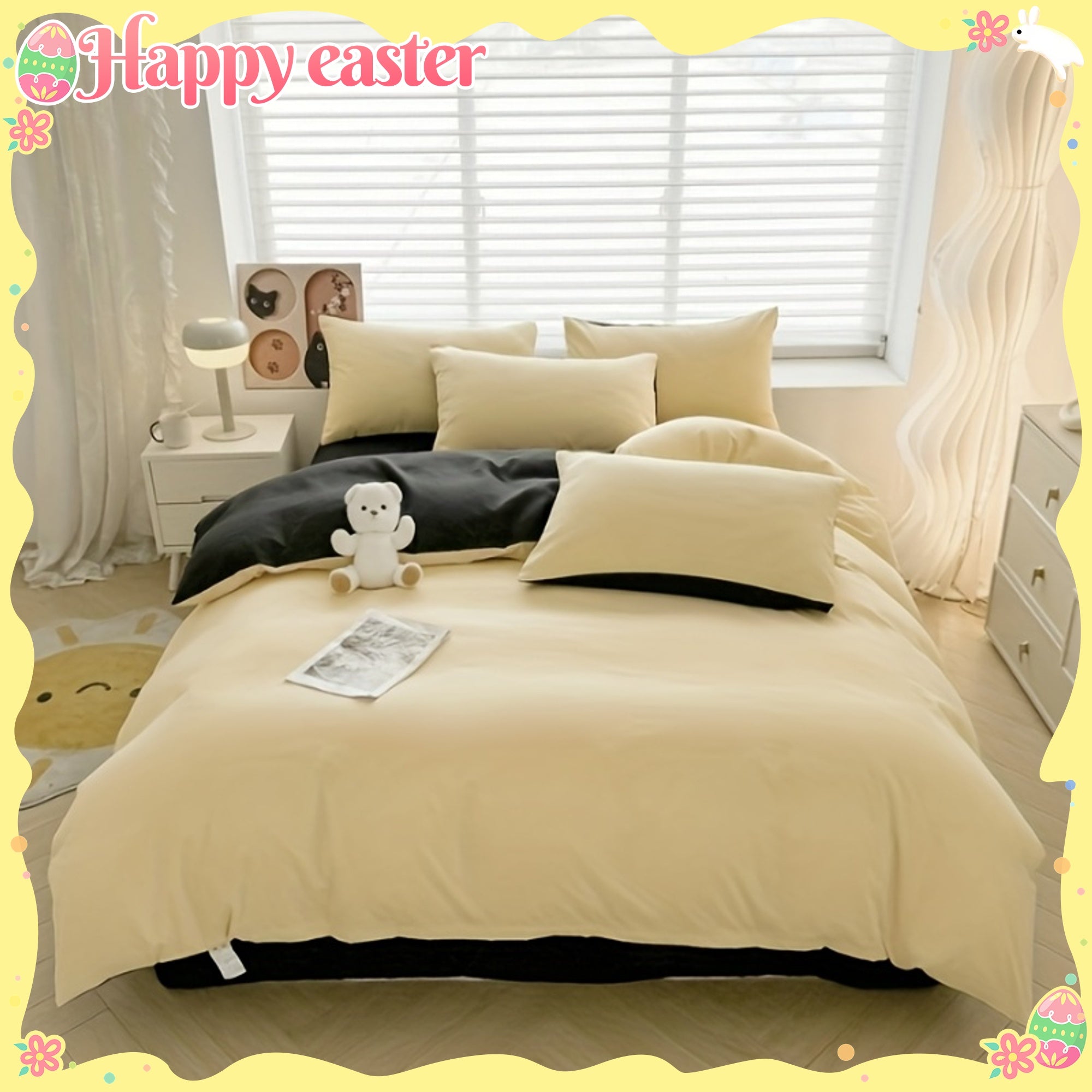 Four-piece RV bed set, bed sheet duvet cover, pillowcase, bedding, camping travel goods, RV home, RV bedding - comfortable, stylish, beautiful, can be applied to a variety of scenes (one bed sheet, one duvet cover, 2 pillowcases) RV Bedding