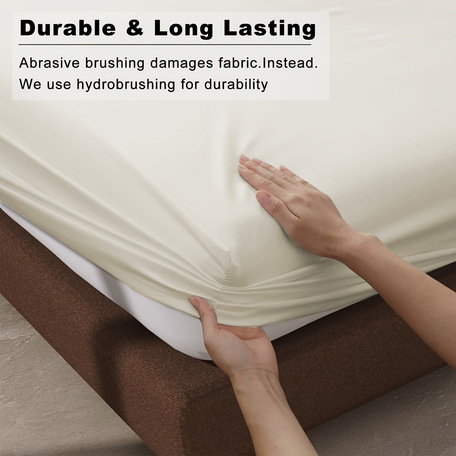 A Soft Fitted Sheet, Solid Color, Hotel-Grade Deep Pocket Design, Machine Washable, Suitable for Bedrooms Or Guest Rooms, Perfect Bedding for All Four Seasons.