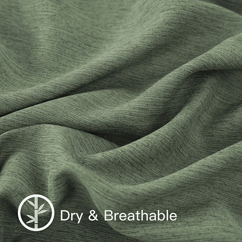 1pc Soft & Breathable Summer Bamboo Fiber Bed Sheet - 30% Bamboo, Cooling & Moisture-Wicking, Machine Washable, Lightweight Single-Ply Design for Hot Sleepers, All Light Beige Types, Hot Sleeper Bedding