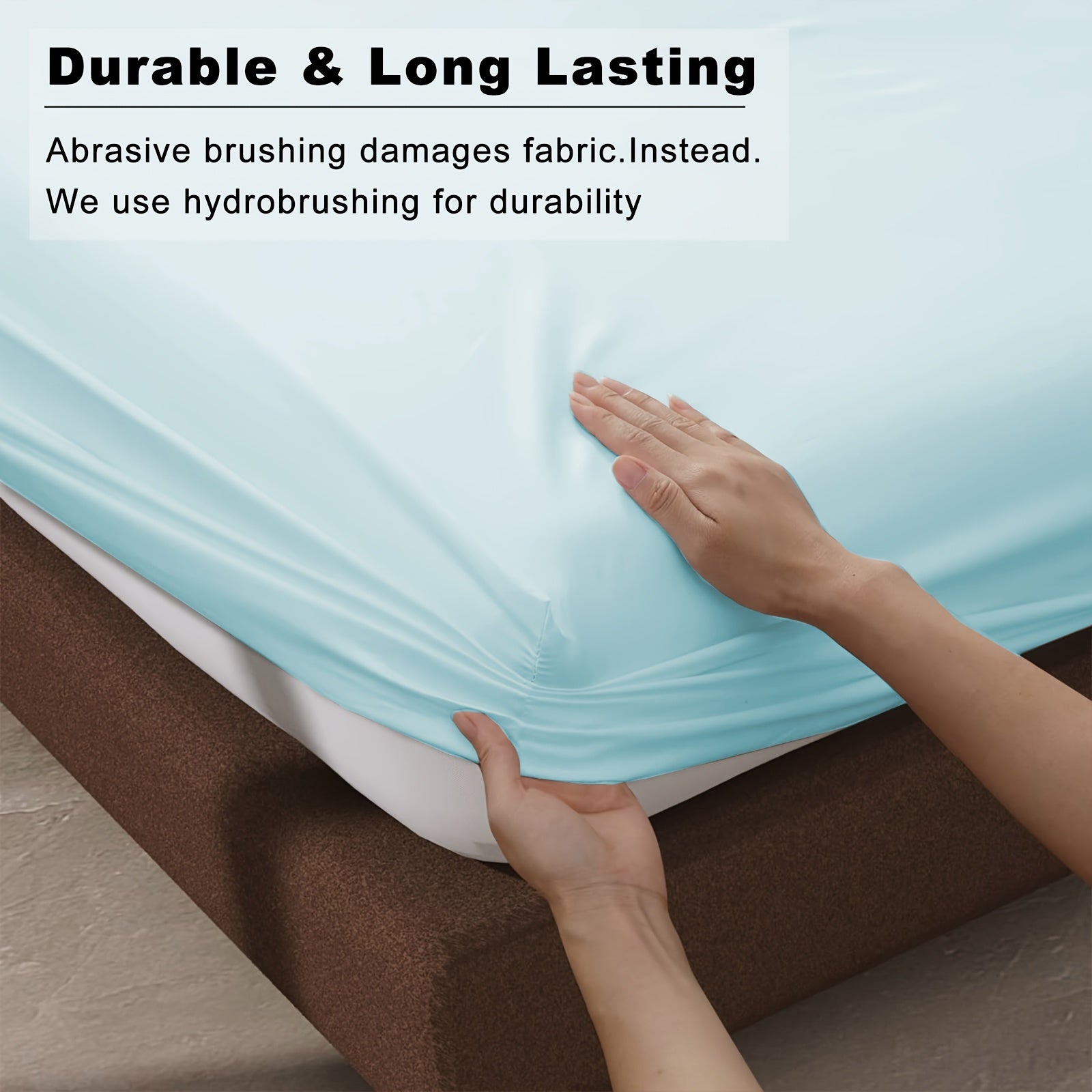 A Soft Fitted Sheet, Solid Color, Hotel-Grade Deep Pocket Design, Machine Washable, Suitable for Bedrooms Or Guest Rooms, Perfect Bedding for All Four Seasons.