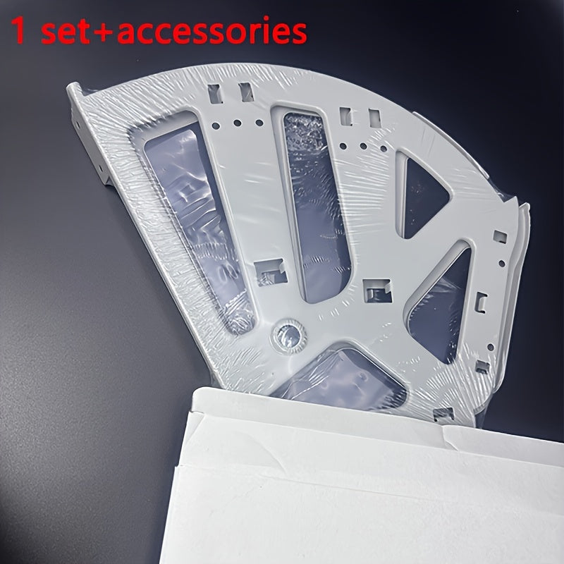 2pcs 3-Tier Flip Shoe Cabinet Accessories- Stainless Steel Thickened Shoe Rack, Invisible Flip Frame, Hidden Storage Space, Suitable for Home or Office Under-Seat Organizer