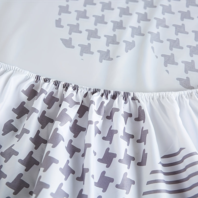 3pcs Love Heart Pattern Bedding Set - Soft, Fitted Sheet & Pillowcases for Bedroom and Guest Room - Machine Washable