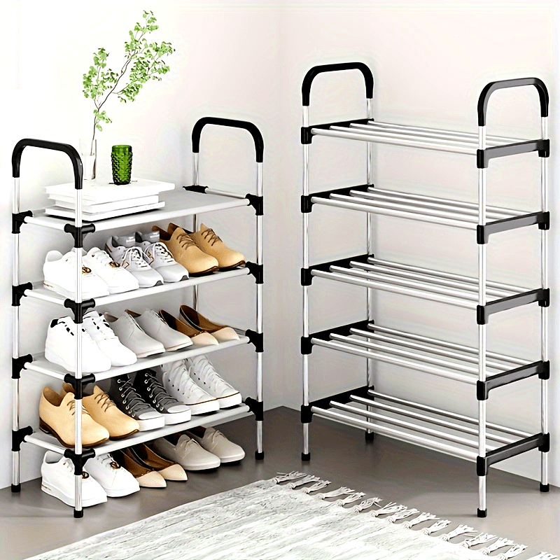 1 Set of Multi-Layer Shoe Cabinets, Free-Standing Shoe Racks, Easy-To-Assemble Shoe Cabinets, Suitable for Shoe Storage Cabinets in Retail Shoe Stores, Corridors, Bedrooms, Bathrooms, Offices, Living Rooms