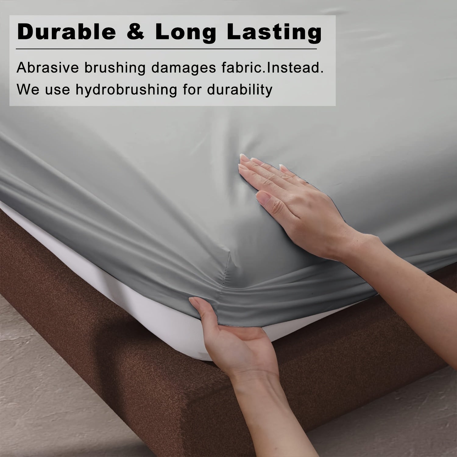 A Soft Fitted Sheet, Solid Color, Hotel-Grade Deep Pocket Design, Machine Washable, Suitable for Bedrooms Or Guest Rooms, Perfect Bedding for All Four Seasons.