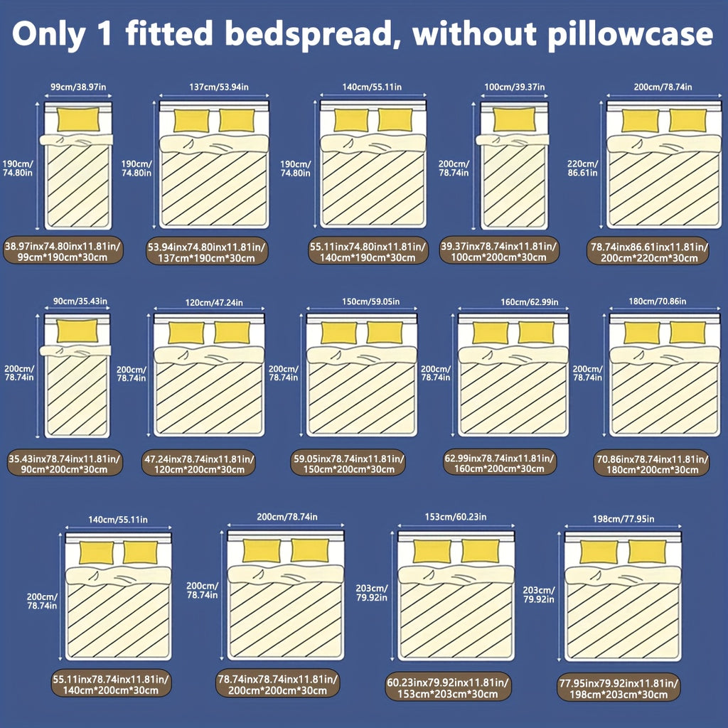 1pc Simple Modern Vast Universe Pattern Printed Fleece Fitted Sheet, Bedroom Use Printed Bed Cover, Mattress Cover, Mattress Protector, Protective Cover, Bedding Does Not Include Pillowcase