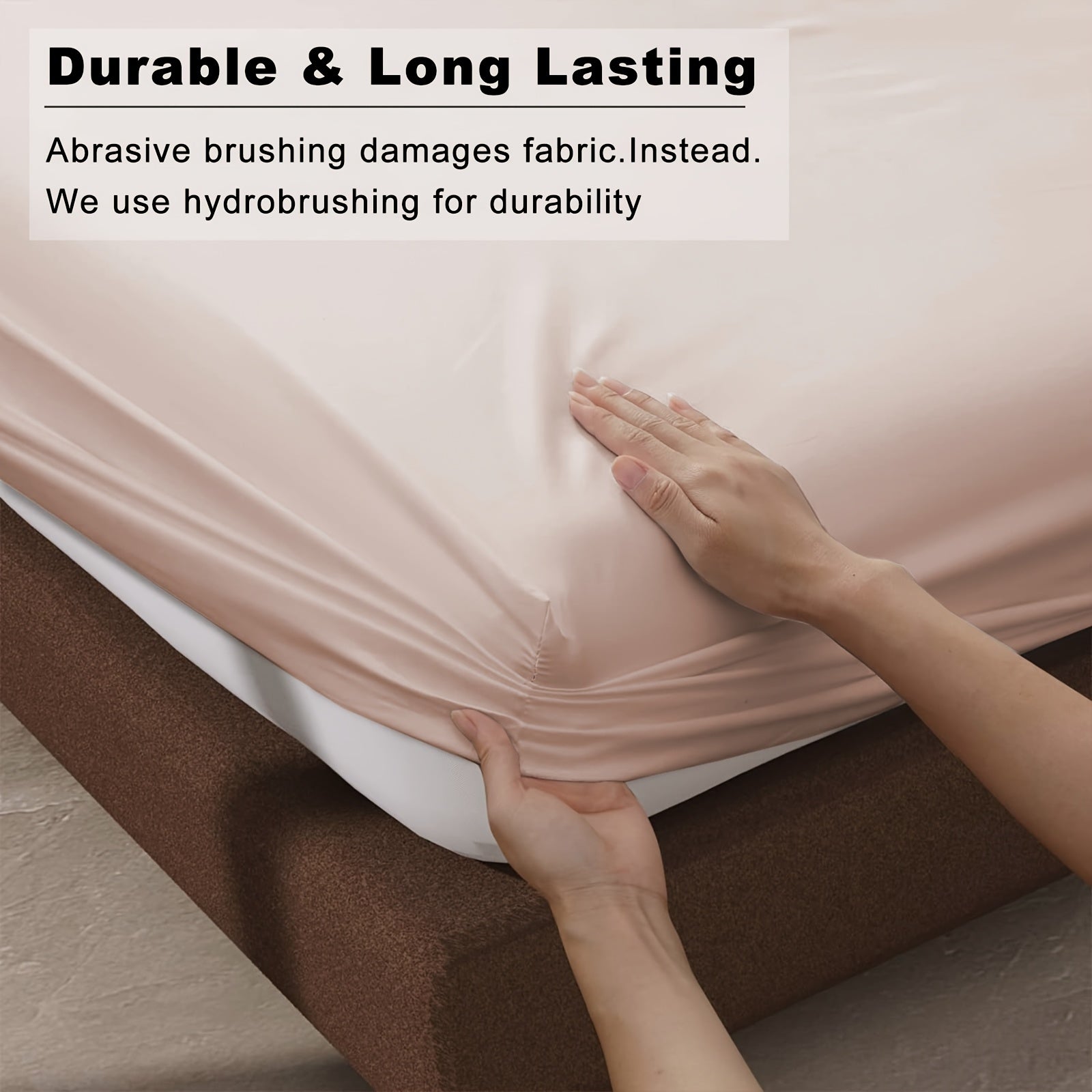 A Soft Fitted Sheet, Solid Color, Hotel-Grade Deep Pocket Design, Machine Washable, Suitable for Bedrooms Or Guest Rooms, Perfect Bedding for All Four Seasons.