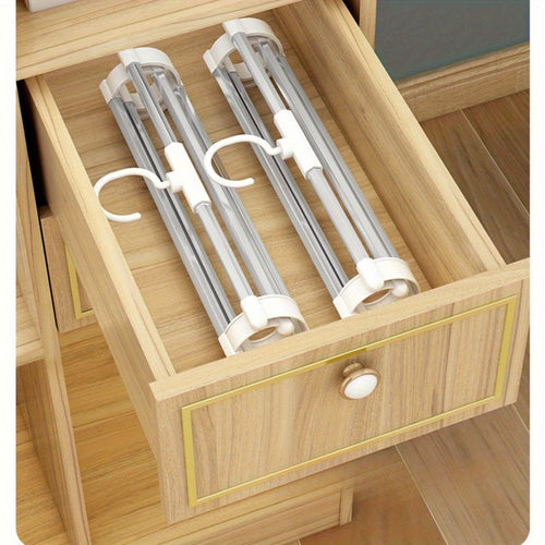 1pc Multi-Layer Wardrobe Organizer, Suitable for Saving Space with Foldable Pants Rack for Jeans, Leggings, And Long Trousers.