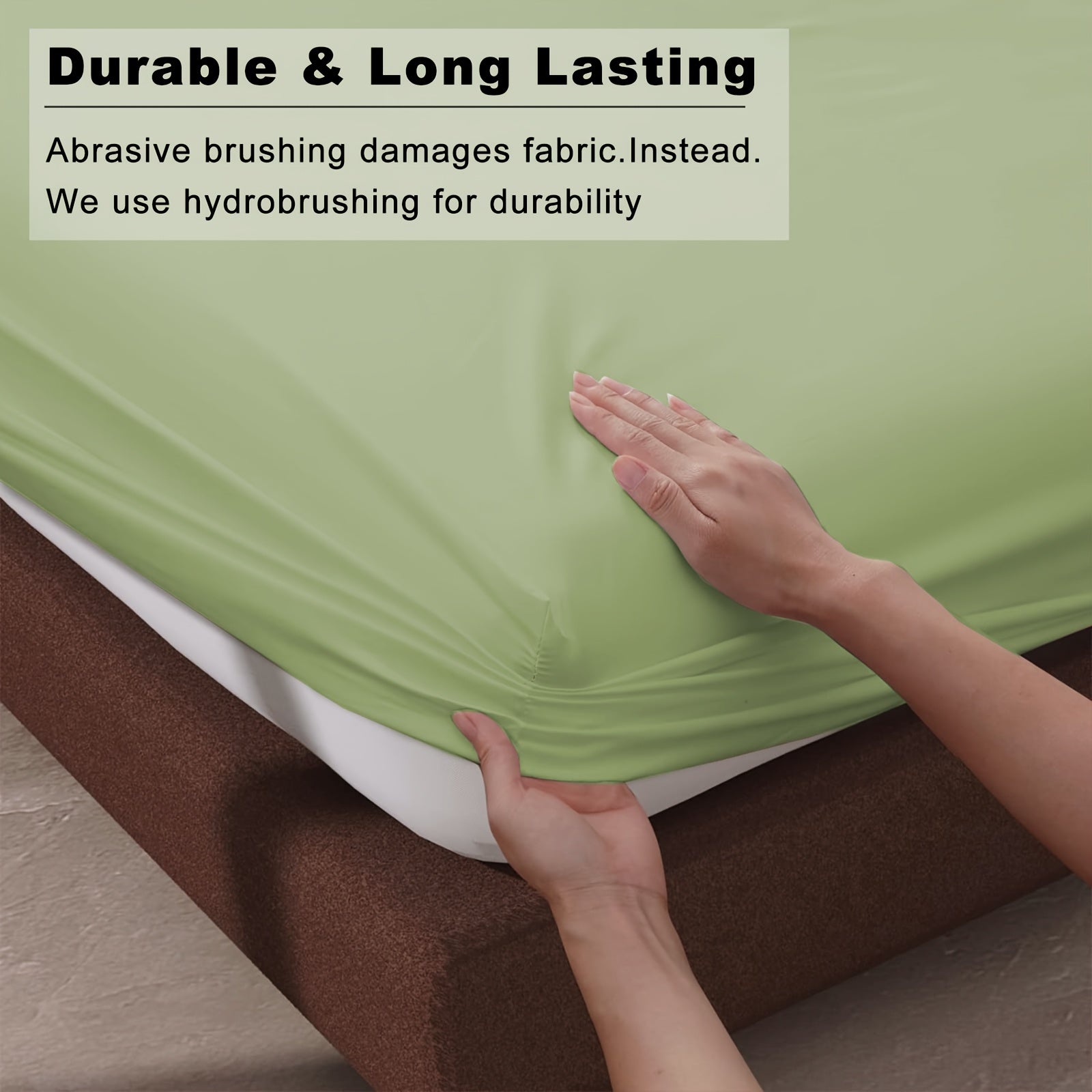 A Soft Fitted Sheet, Solid Color, Hotel-Grade Deep Pocket Design, Machine Washable, Suitable for Bedrooms Or Guest Rooms, Perfect Bedding for All Four Seasons.