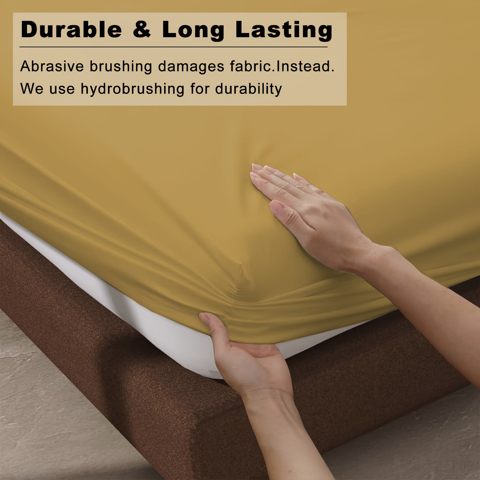 A Soft Fitted Sheet, Solid Color, Hotel-Grade Deep Pocket Design, Machine Washable, Suitable for Bedrooms Or Guest Rooms, Perfect Bedding for All Four Seasons.