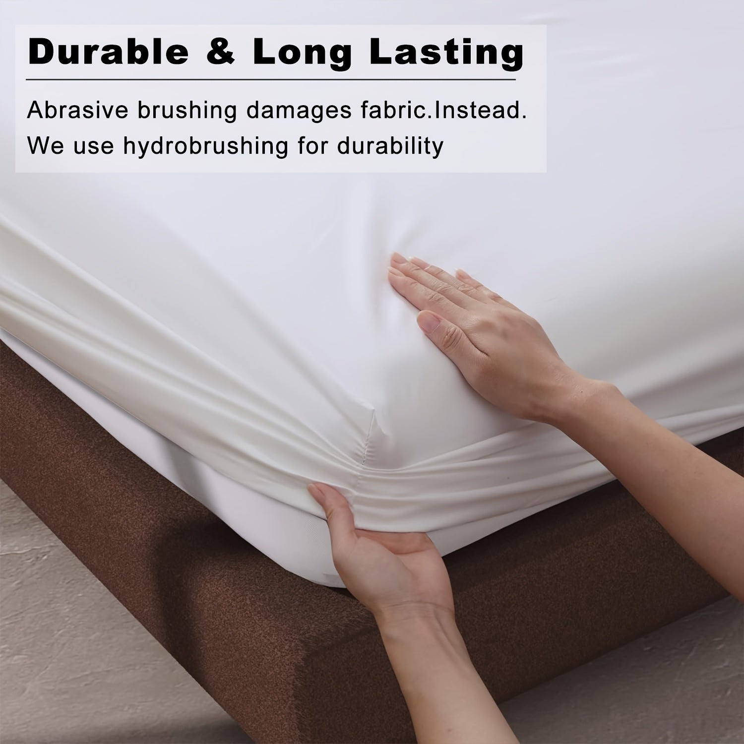 A Soft Fitted Sheet, Solid Color, Hotel-Grade Deep Pocket Design, Machine Washable, Suitable for Bedrooms Or Guest Rooms, Perfect Bedding for All Four Seasons.