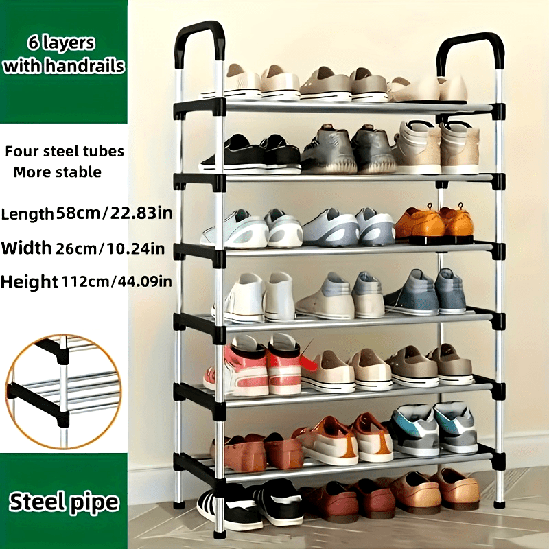 1 Set of Multi-Layer Shoe Cabinets, Free-Standing Shoe Racks, Easy-To-Assemble Shoe Cabinets, Suitable for Shoe Storage Cabinets in Retail Shoe Stores, Corridors, Bedrooms, Bathrooms, Offices, Living Rooms