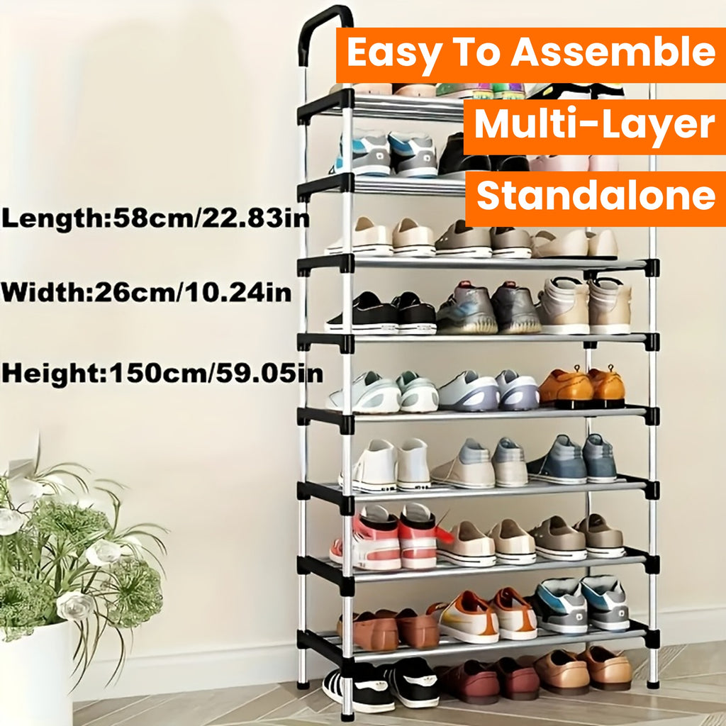 A Multi-Layer Shoe Cabinet, a Standalone Shoe Rack, Easy to Assemble, Suitable for Retail Shoe Stores, Hallways, Bedrooms, Bathrooms, Offices, And Living Rooms.