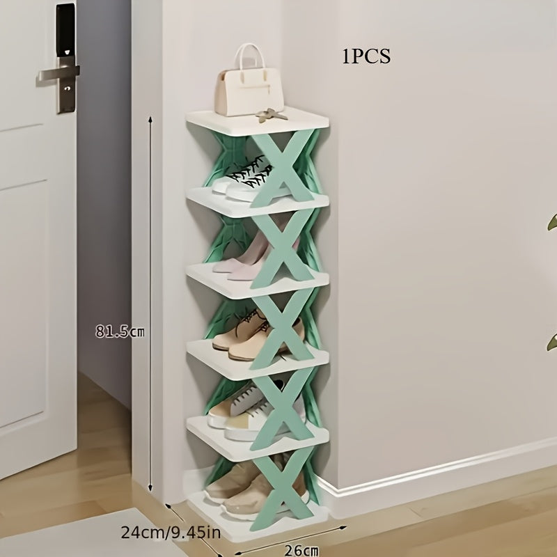 A Multi-Layer Space-Saving Foldable Shoe Rack, Suitable for Various Scenarios - a Compact And Lightweight Storage Box for Shoes.