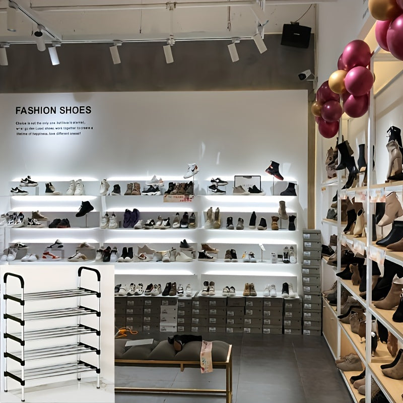 1 Set of Multi-Layer Shoe Cabinets, Free-Standing Shoe Racks, Easy-To-Assemble Shoe Cabinets, Suitable for Shoe Storage Cabinets in Retail Shoe Stores, Corridors, Bedrooms, Bathrooms, Offices, Living Rooms