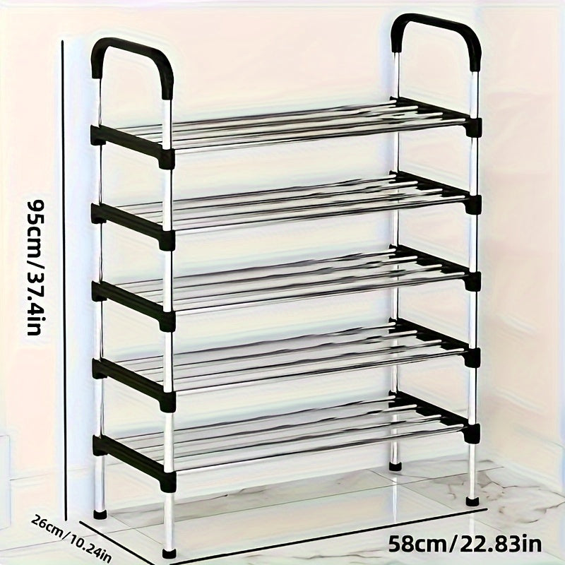 1 Set of Multi-Layer Shoe Cabinets, Free-Standing Shoe Racks, Easy-To-Assemble Shoe Cabinets, Suitable for Shoe Storage Cabinets in Retail Shoe Stores, Corridors, Bedrooms, Bathrooms, Offices, Living Rooms
