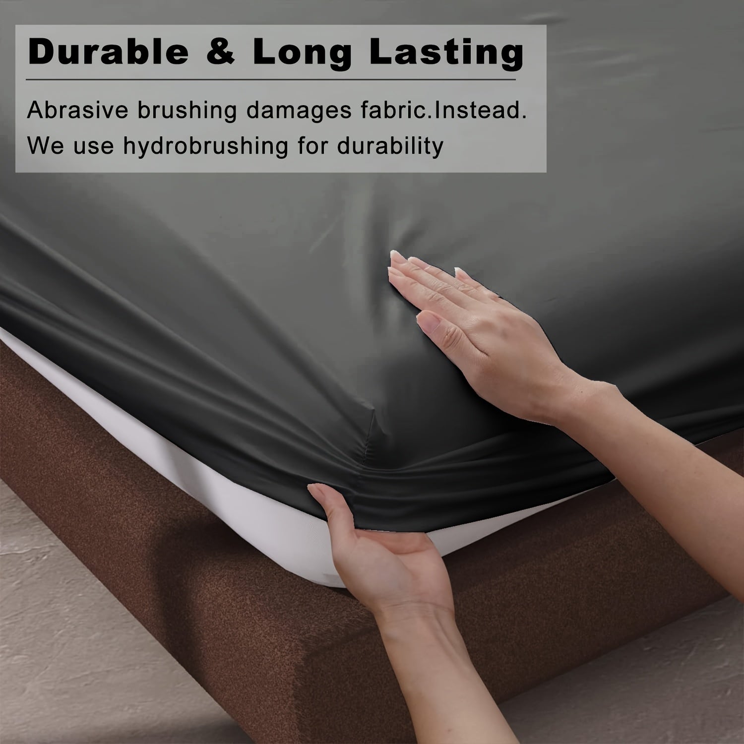 A Soft Fitted Sheet, Solid Color, Hotel-Grade Deep Pocket Design, Machine Washable, Suitable for Bedrooms Or Guest Rooms, Perfect Bedding for All Four Seasons.