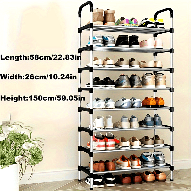 1 Set of Multi-Layer Shoe Cabinets, Free-Standing Shoe Racks, Easy-To-Assemble Shoe Cabinets, Suitable for Shoe Storage Cabinets in Retail Shoe Stores, Corridors, Bedrooms, Bathrooms, Offices, Living Rooms