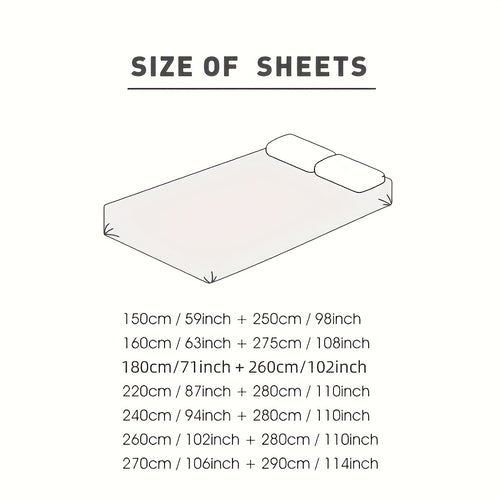 1pc Soft & Breathable Summer Bamboo Fiber Bed Sheet - 30% Bamboo, Cooling & Moisture-Wicking, Machine Washable, Lightweight Single-Ply Design for Hot Sleepers, All Light Beige Types, Hot Sleeper Bedding