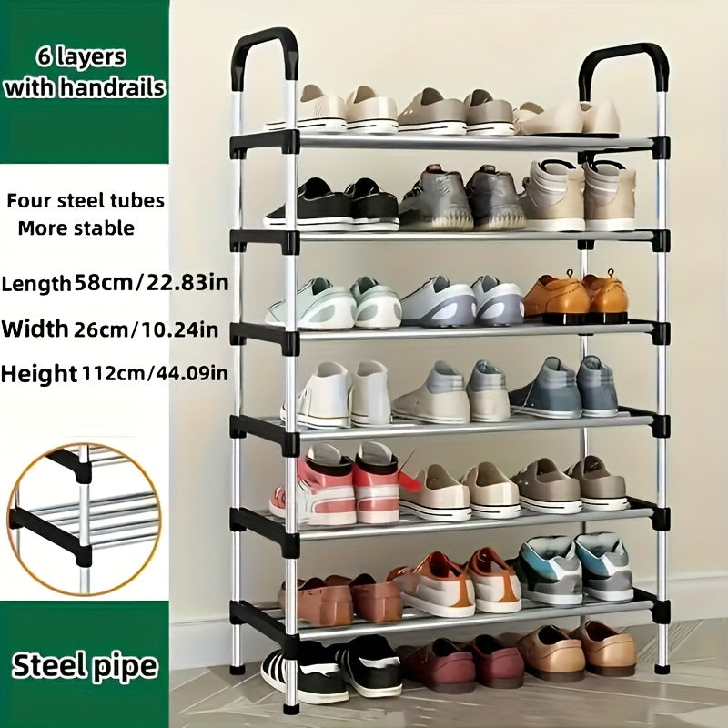 1 Set of Multi-Layer Shoe Cabinets, Free-Standing Shoe Racks, Easy-To-Assemble Shoe Cabinets, Suitable for Shoe Storage Cabinets in Retail Shoe Stores, Corridors, Bedrooms, Bathrooms, Offices, Living Rooms