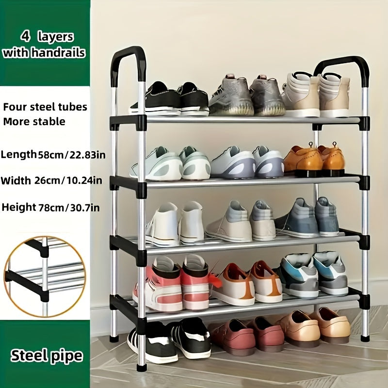 1 Set of Multi-Layer Shoe Cabinets, Free-Standing Shoe Racks, Easy-To-Assemble Shoe Cabinets, Suitable for Shoe Storage Cabinets in Retail Shoe Stores, Corridors, Bedrooms, Bathrooms, Offices, Living Rooms