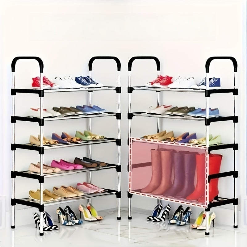 1 Set of Multi-Layer Shoe Cabinets, Free-Standing Shoe Racks, Easy-To-Assemble Shoe Cabinets, Suitable for Shoe Storage Cabinets in Retail Shoe Stores, Corridors, Bedrooms, Bathrooms, Offices, Living Rooms